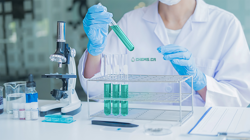 Research scientist in laboratory